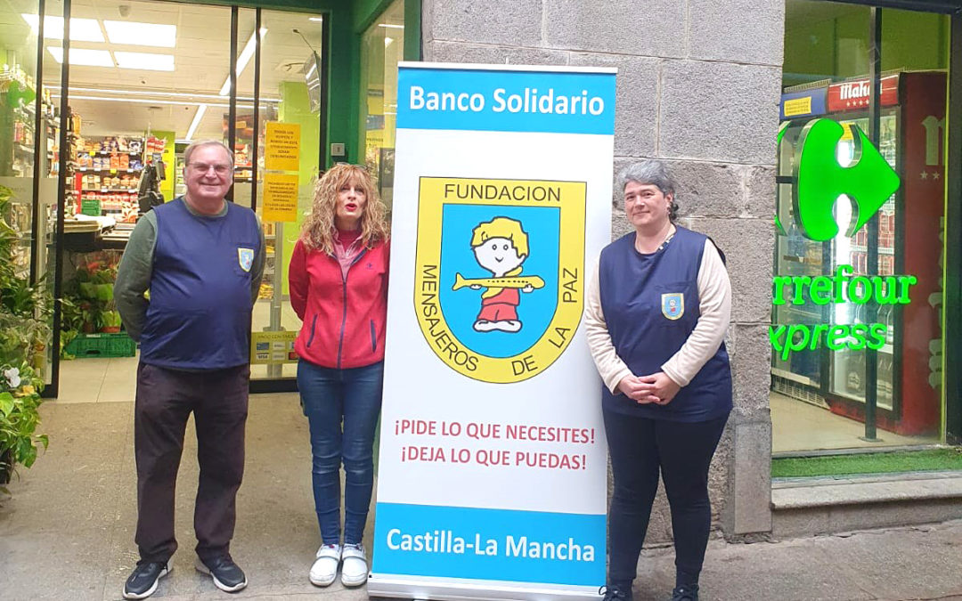 Recogida de alimentos para el Banco de alimentos de Mensajeros de la Paz en Toledo