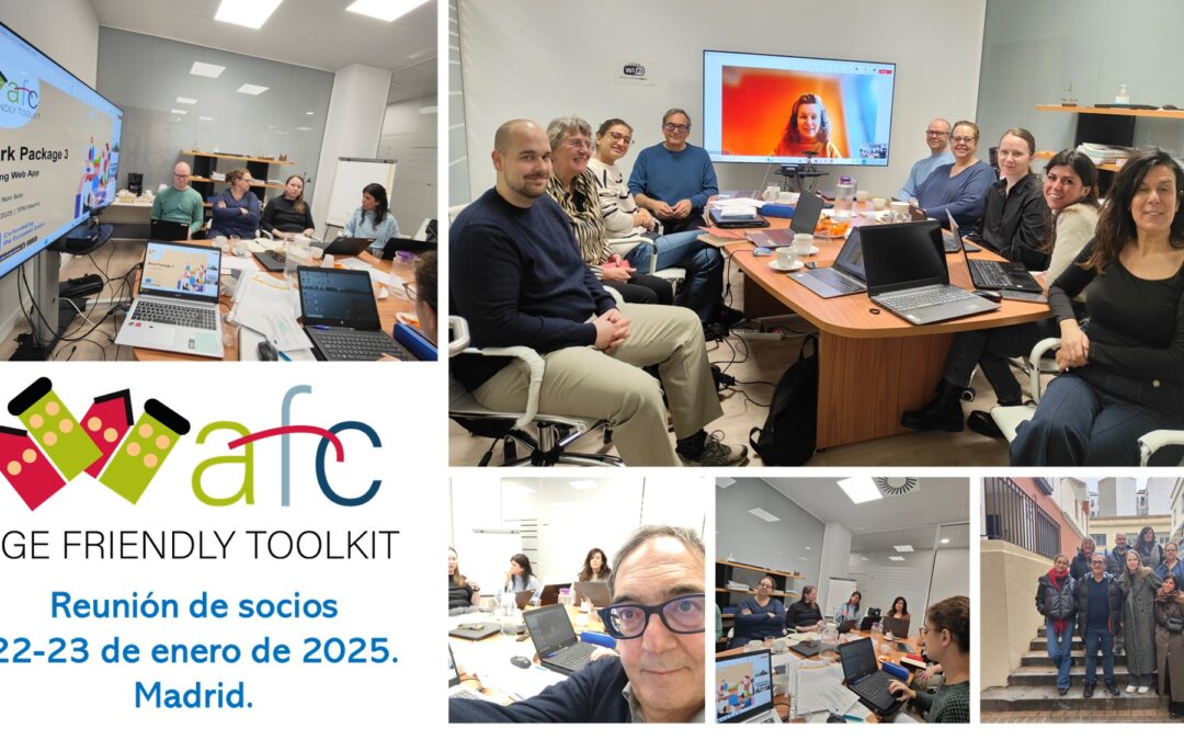 AGE-FRIENDLY TOOLKIT. Recursos educativos abiertos para las ciudades amigables con los mayores. Última reunión de socios en Madrid, enero 2025. CEOMA